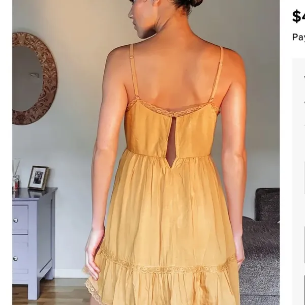 Lulu's- My Sweet One Golden Yellow Lace Babydoll Mini Dress - Image 5