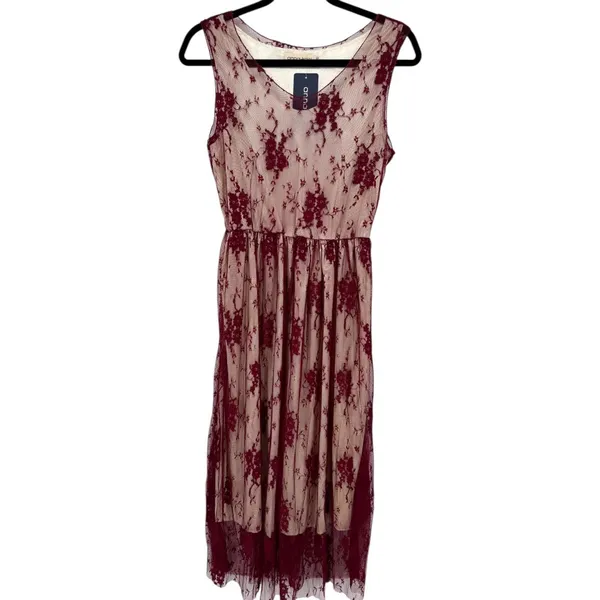 NWT Anna‎ Kaci Sleeveless Floral Lace Midi Dress Size Medium Whimsigoth Witchy - Image 4