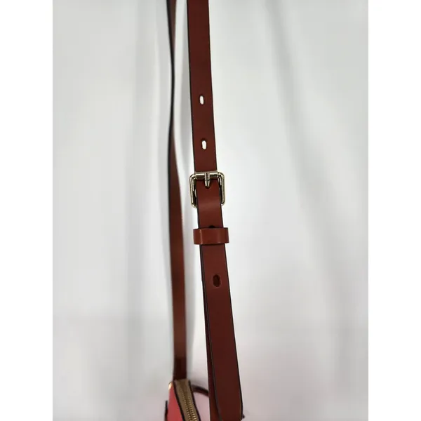 Dooney & Bourke Red Pebbled Leather Mini Crossbody Bag - Image 6