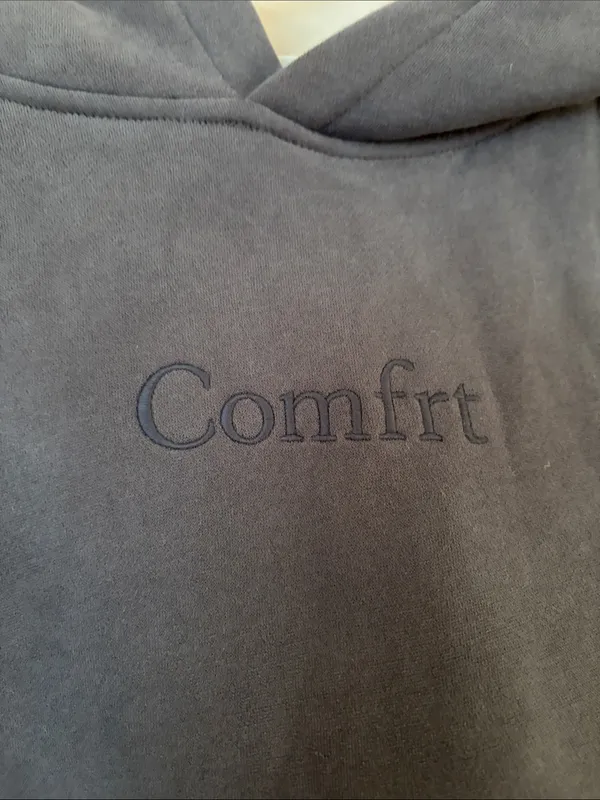 Comfrt gray minimalist hoodie sweatshirt - Image 3