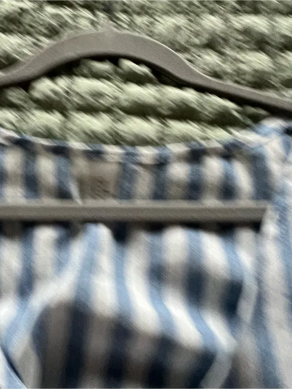 Amazon Blue and White Striped Women's Shorts Set - Image 3