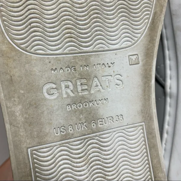 Greats Brooklyn Gray Slip On Shoe Flat Made in Italy US Size 8 EUR 38 - Image 4