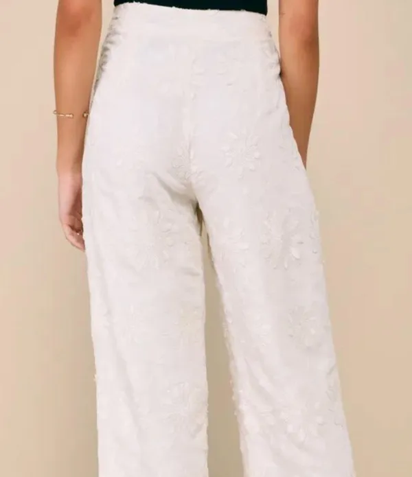 White Lace Pants - Image 3