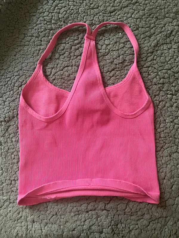 Happiness Runs Sweetheart Crop Tank - Image 4
