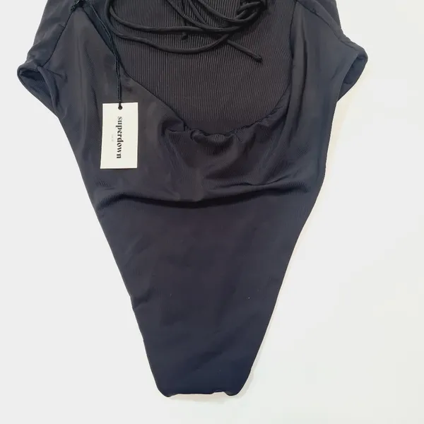 Superdown Rose One Piece in Black - Image 9
