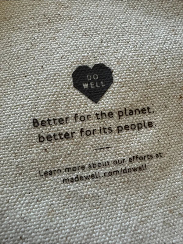 MADEWELL The Reusable Canvas Tote Bag: Good Days 100% Cotton - Image 3
