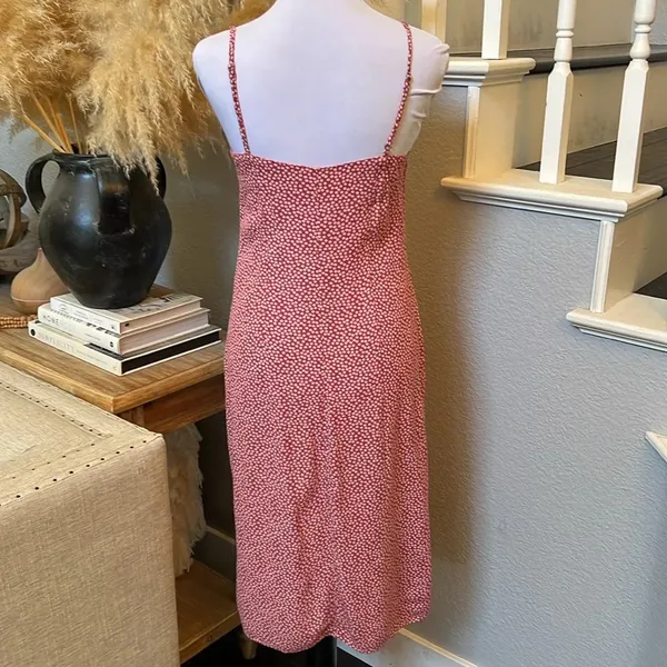 Abercrombie Red Floral Slip Dress, Size Small - Image 5