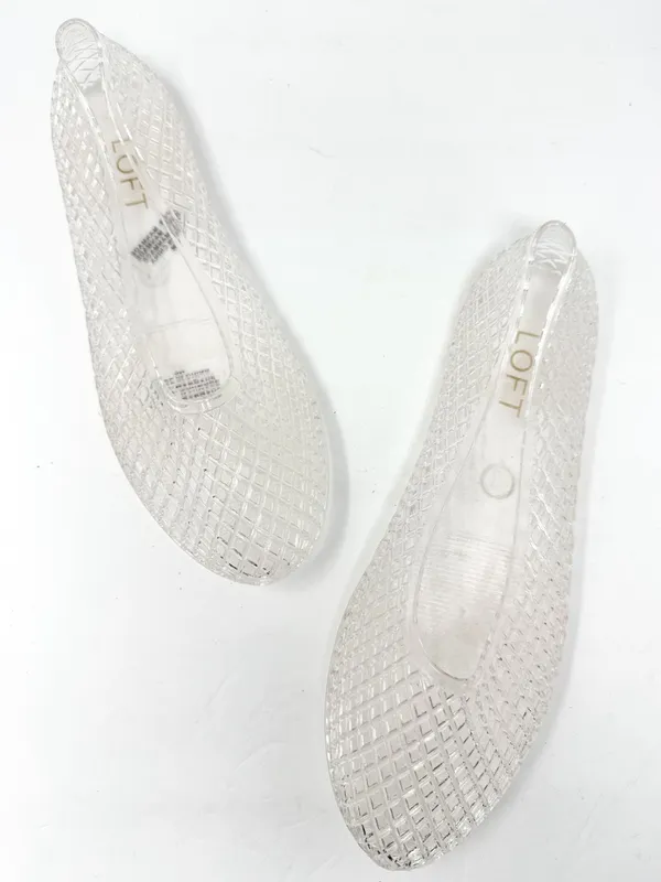 LOFT Clear Jelly Ballet Flats Size 9 - Image 3