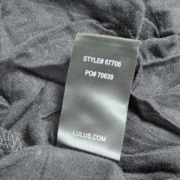 Lulus Black Wrap Midi Dress Short Sleeve V-Neck Style 67706 Size Medium NWT - Image 5