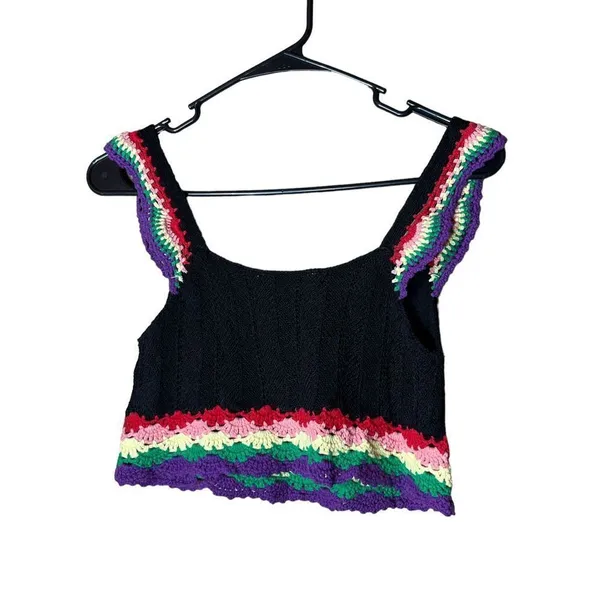 ‎Zara Women’s Crochet Crop Top Size M - Image 5