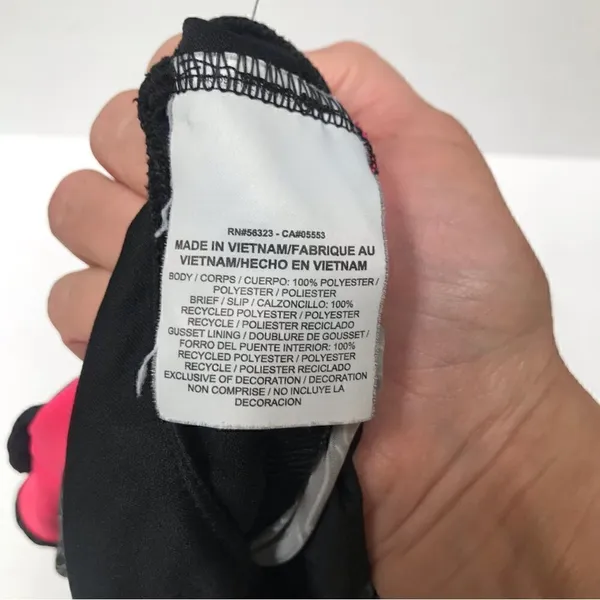 Nike dry fit‎ black squiggle & hot pink athletic running shorts S/M - Image 5