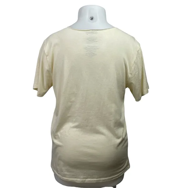 Disney Mickey & Friends Women's Cream Short Sleeve Graphic Tee T-shirt Top Sz L - Image 3