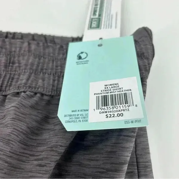 Dsg Shorts Womens Xxl Stride Phantom Mist Heather Athletic Activewear Run - Image 9