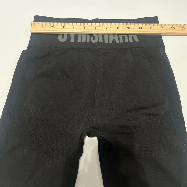 Gymshark Flex Shorts High Waist Seamless Training Running Athletic Sz XS Black - Image 7