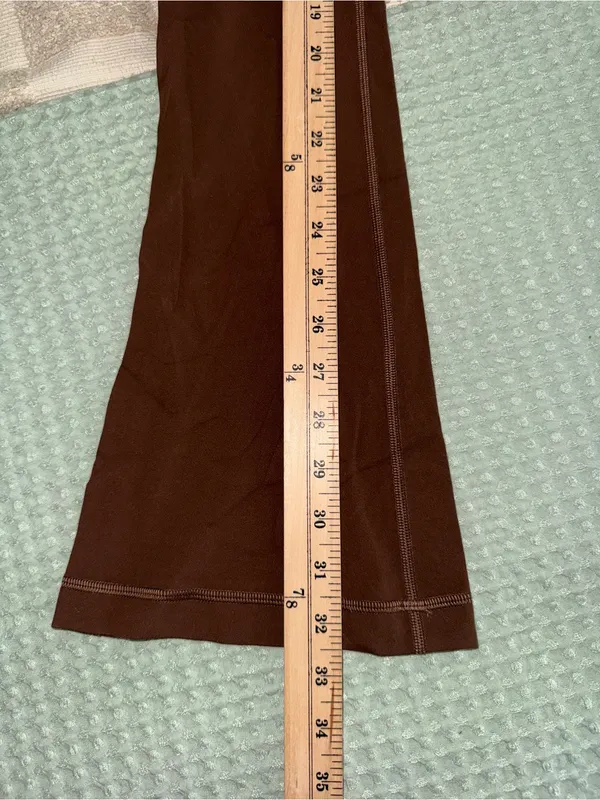 Lululemon Align High-Rise Mini Flare Pant 32" Roasted Brown size 6 - Image 2