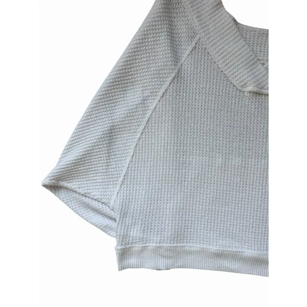 Free People‎ We The Free Westend Thermal Top White Women's Size Medium - Image 8