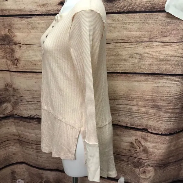 Umgee long sleeve striped Henley - Image 4
