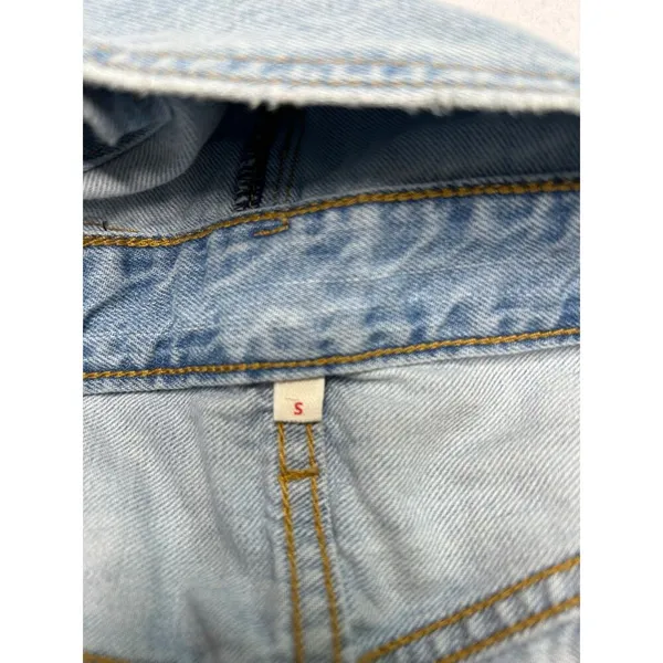 Levi’s classic slim fit light wash overalls. women’s size small. - Image 6