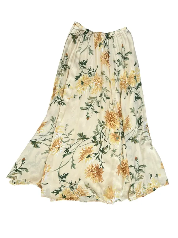 Reformation Women’s Lisette Top Gemma Maxi Skirt Honeyglow Floral Yellow Set 6 - Image 11