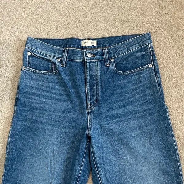 Madewell Low Slung Straight Jeans High Waist Relaxed Slouchy Womens Size 29 - Image 4