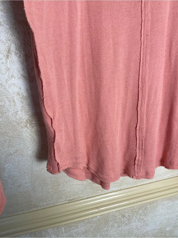 Free People “Colby Long Sleeve” thermal top Savannah Red Sz M - Image 8