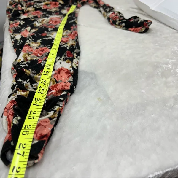 FLORAL AMERICAN DREAM" SLTRAPLESS JUMPSUIT xs w/pockets one piece - Image 9