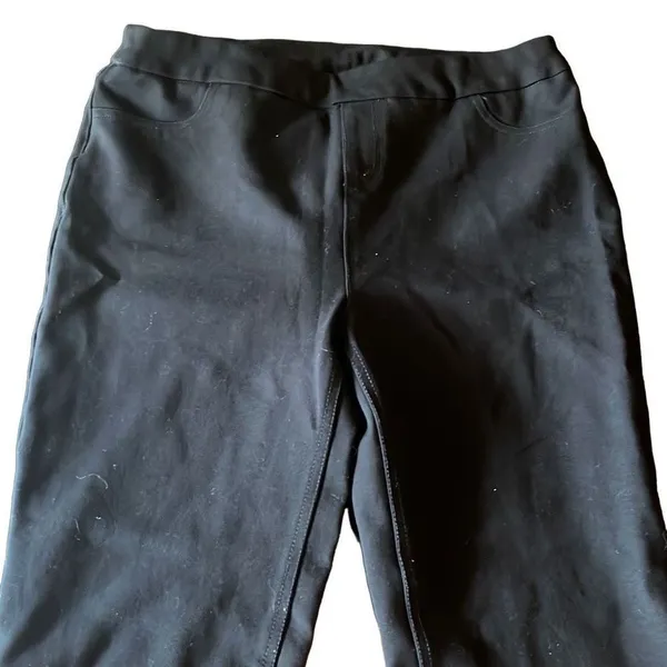 Soft Surroundings Women's Black Straight Leg Casual Pants Size M - Image 2