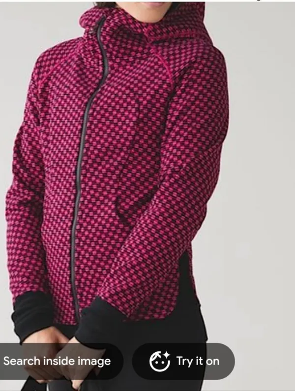 Lululemon Scuba Hoodie in wine size 10 - Image 2