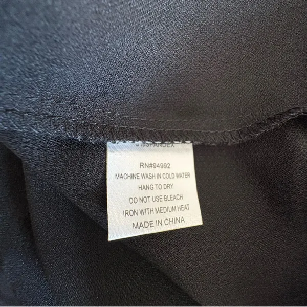 Patrizia Luca smocked high neck long sleeve blouse black - Image 11