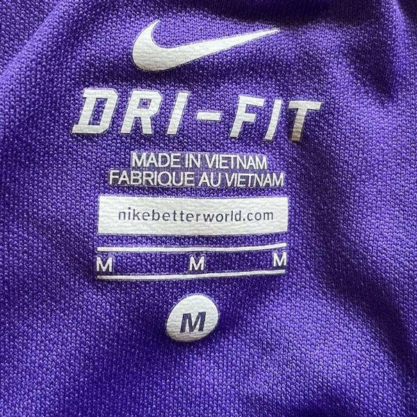 NIKE Dri-Fit Purple/White Brief-Lined Athletic Running Shorts - Size Medium - Image 10