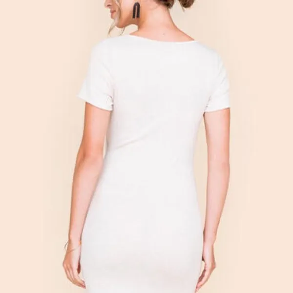 ✨ Andy Twist Front Mini Dress✨ White Size XL - Image 4