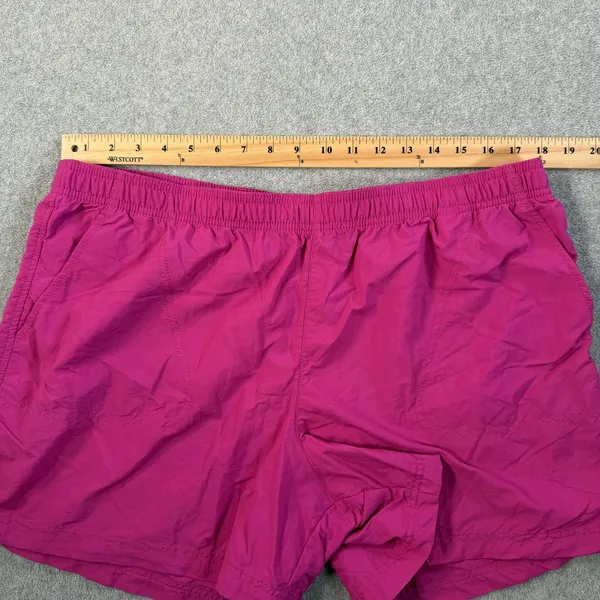 Columbia Women's XL Fuchsia Pink Activewear Shorts Elastic Waist Pockets Nylon - Image 4