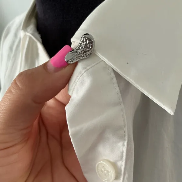 Stylish flattering blouse💖 White Size M - Image 6