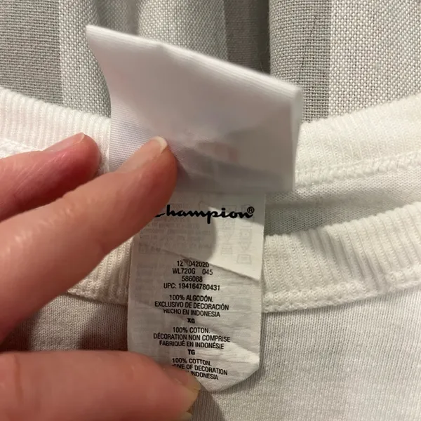Champion Classic White Long Sleeve Tee - Image 3