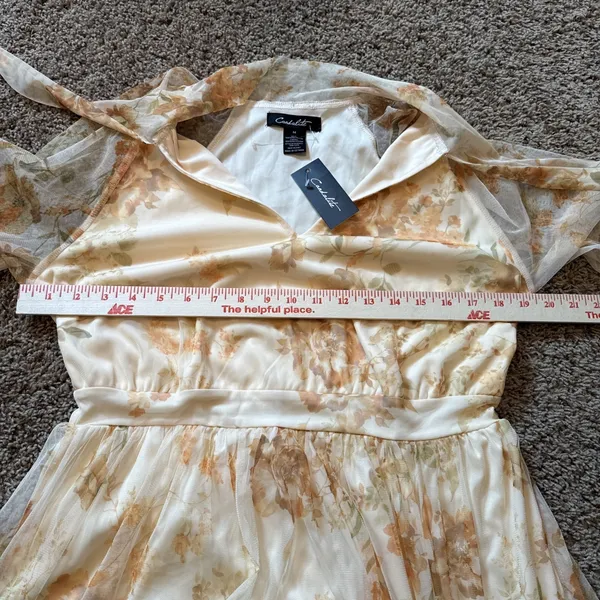 Candalite Sheer Floral Print Midi Dress‎ Size Medium Fairycore Romantic NWT - Image 8