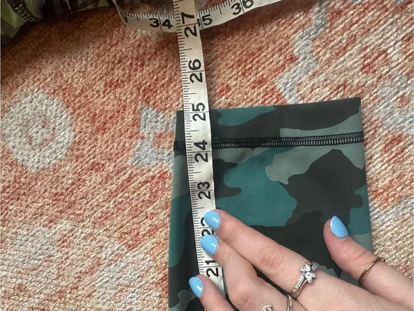 Lululemon Wunder Train High-Rise Tight 25" Camo Tidewater Teal W5CZKS size 8 - Image 9