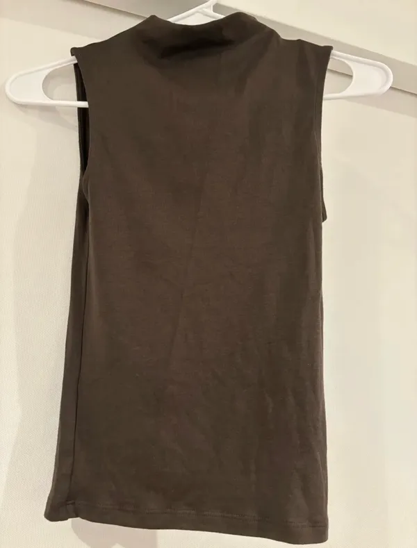 ZARA Brown Sleeveless Top - Image 2