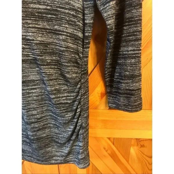 The Limited Women's 3/4 Sleeve Long Shirt Gray Black Size Small (5835) - Image 2
