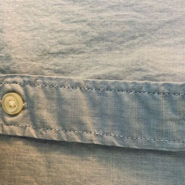GAP Blue Casual Button Down Shirt Lightweight Cotton - Image 6