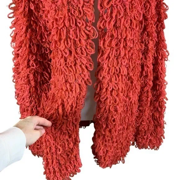 Knitz For Love And Lemons Loopy Knit‎ Open Front Cardigan Sweater Boho Chunky - Image 2