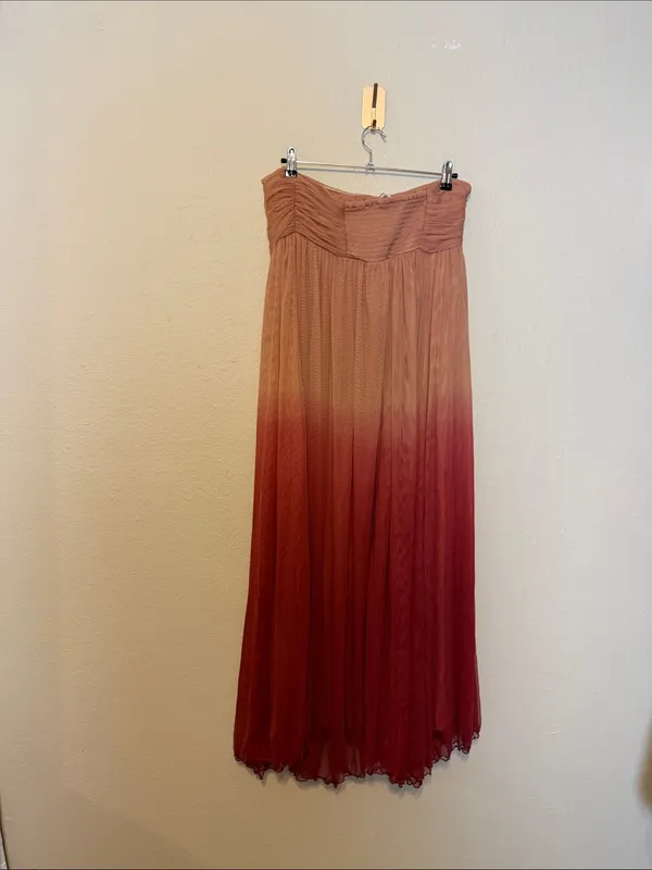 Anthropologie‎ Let Me Be Strapless Ombre Maxi Dress Size Large NWT - Image 8