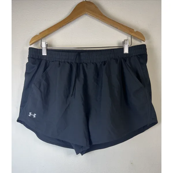 Under Armour Fly By 2.0 Running Shorts Black Womens Size XL Loose Activewear - Image 2