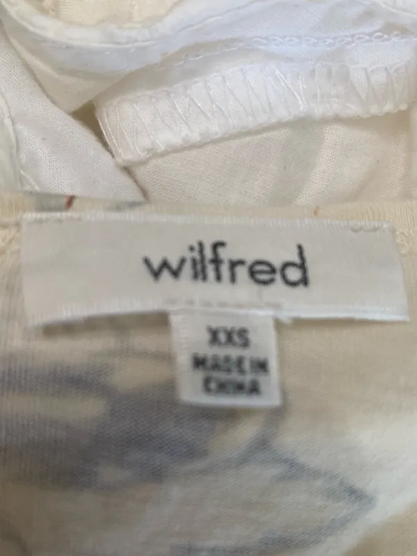 Wilfred Cream Floral Scoop-Neck Peplum Crop Top - Image 2
