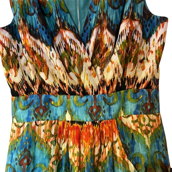 Guess Los Angeles VTG Mini Sheath Dress Y2K Watercolor Formal Party Dress - Image 5