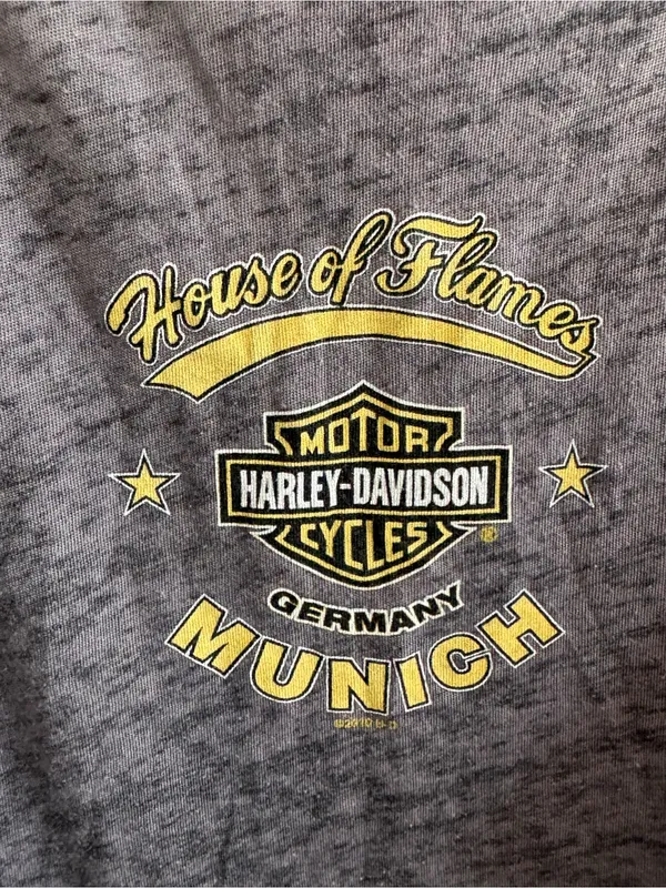 Harley-Davidson Munich Germany‎ Burnout Tank Top Gray Large - Image 5