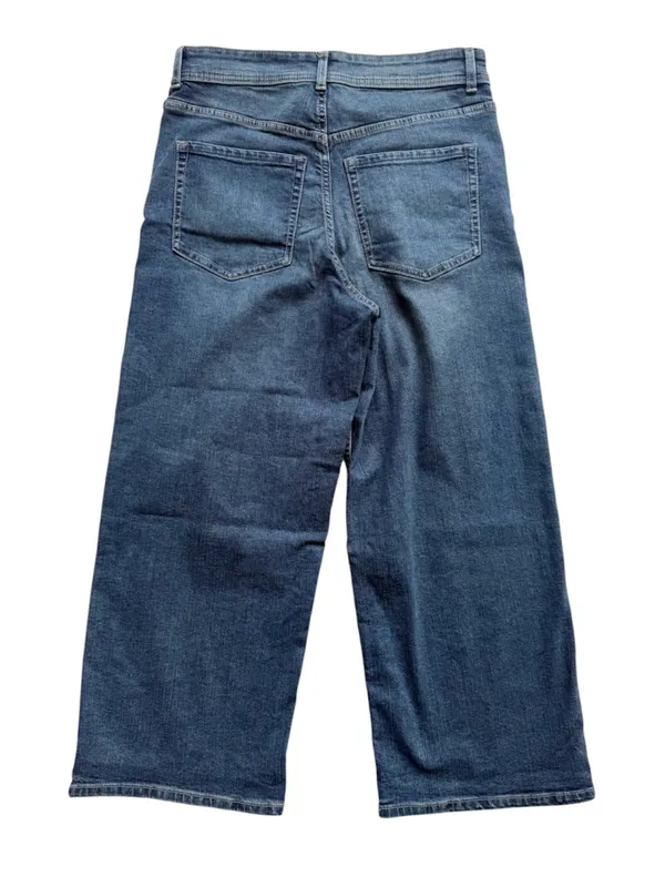 H&M High Rise Wide Legged Jeans size 10 - Image 2