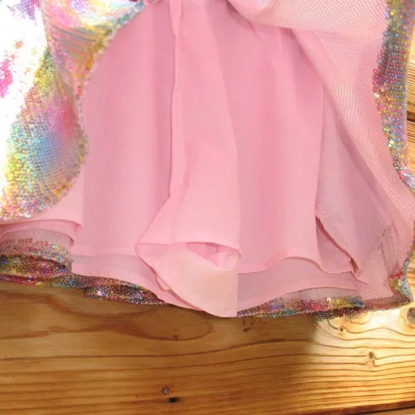 Queen of Sparkles Rainbow Glitter Skirt Skort - Image 5