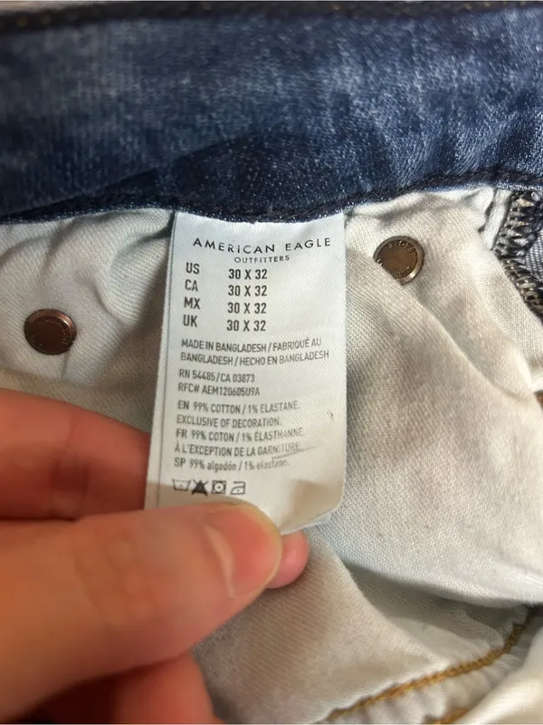 American Eagle Next Level Stretch Women’s Distressed Blue Skinny Jeans 30x32 - Image 10