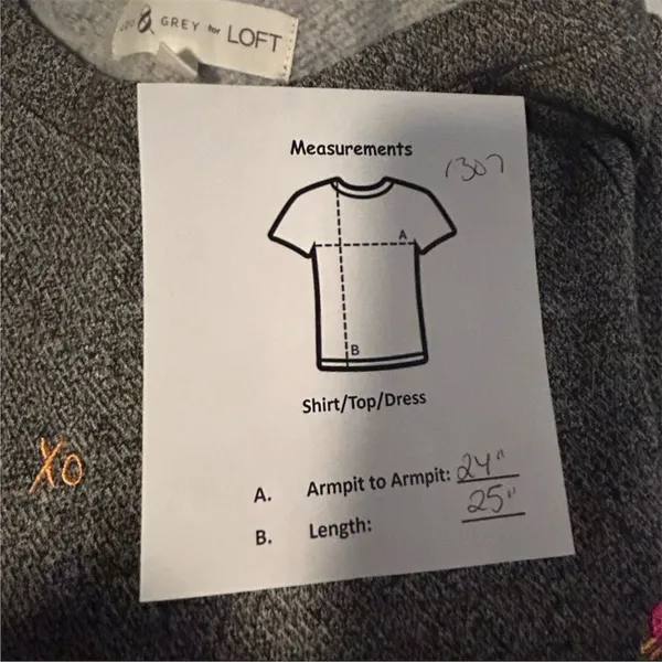 Lou & Grey Women's Gray Heart‎ Emoji Fleeceback Crew Neck Sweatshirt Size L - Image 8