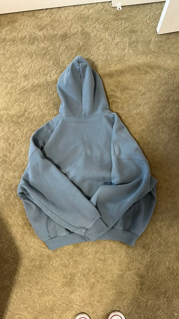 Comfrt blue zip up hoodie - Image 2